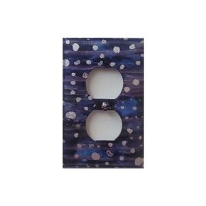 Hand Crafted Abstract Design Duplex Outlet Wall Plate